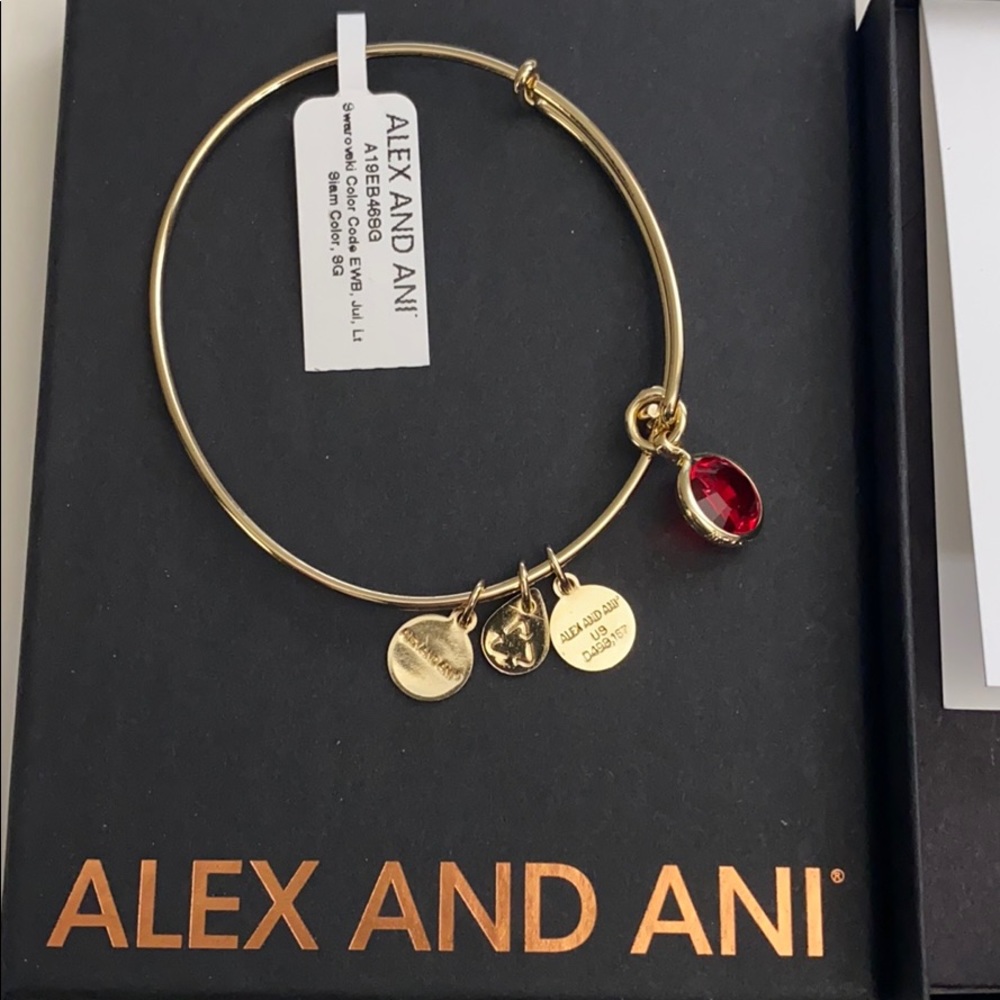 NWT Alex and Ani Ruby Bracelet